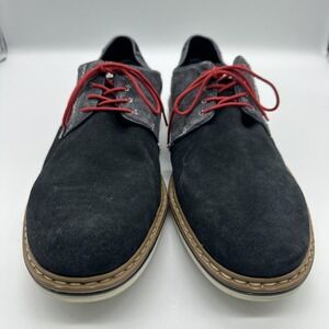 Rieker Shoes Mens Size 10.5 Blue Suede Casual Lace Up Oxford Sneakers 8836500184